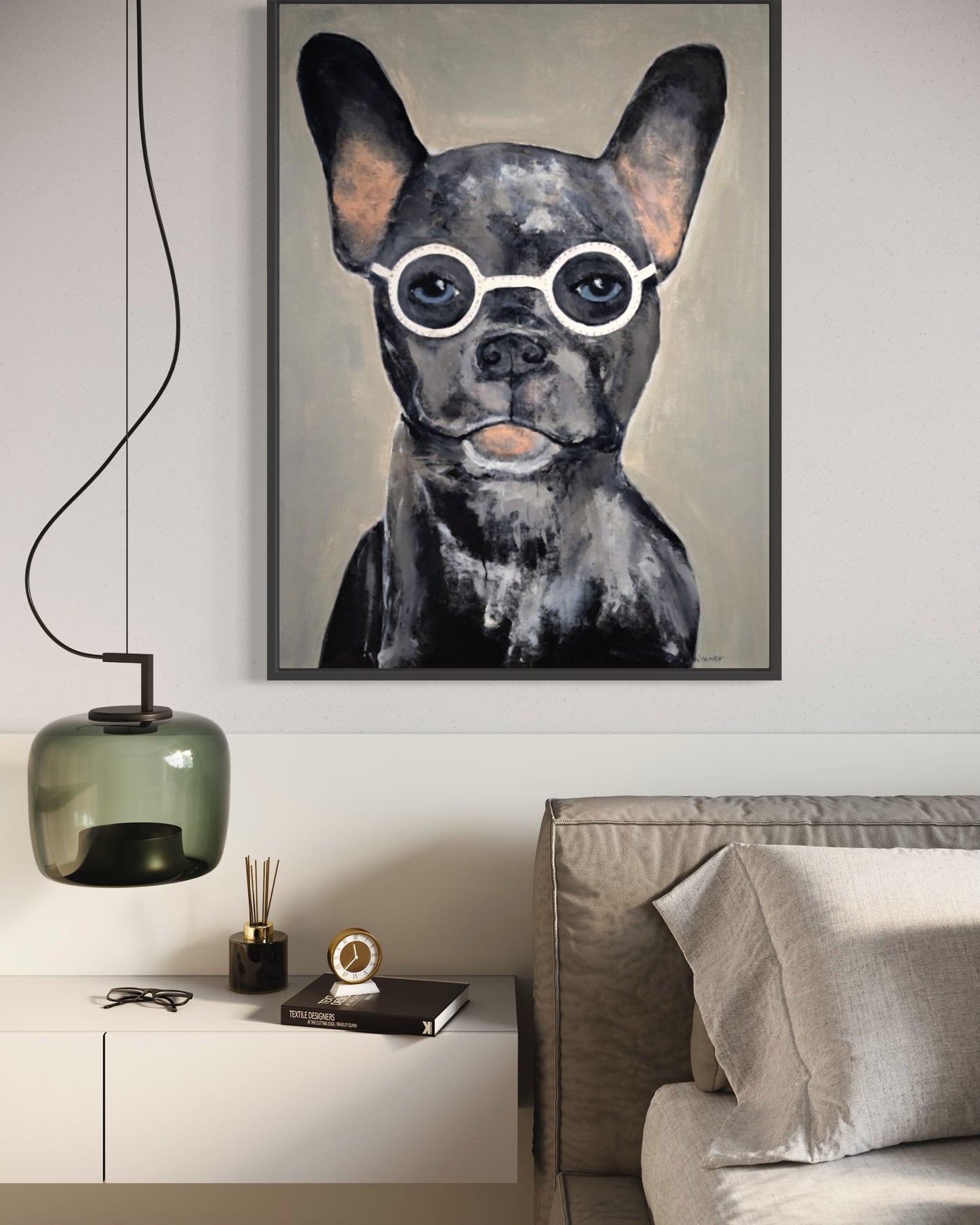 French Bulldog Wearing Glasses