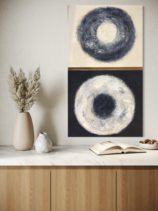 Eclipsed Harmony - set of 2 paintings
